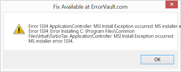 Fix ApplicationController: MSI Install Exception occurred: MS installer error 1334 (Error Code 1334)