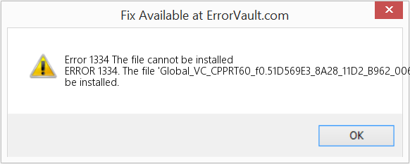 Fix The file cannot be installed (Error Code 1334)