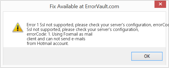 Fix Ssl not supported, please check your server's configuration, errorCode: 1 (Error Code 1)