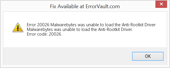 Fix Malwarebytes was unable to load the Anti-Rootkit Driver (Error Code 20026)
