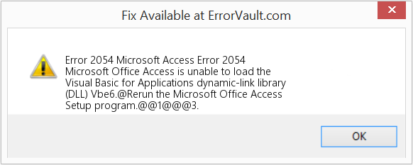 Fix Microsoft Access Error 2054 (Error Code 2054)