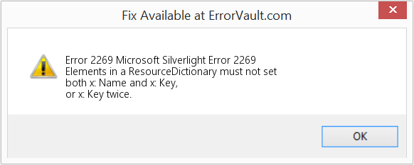 Download Error <?php echo $number; ?> (Microsoft Silverlight Error 2269) Repair Tool Fix Microsoft Silverlight Error 2269 (Error Code 2269)