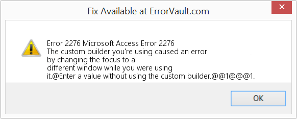 Fix Microsoft Access Error 2276 (Error Code 2276)