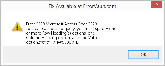 Fix Microsoft Access Error 2329 (Error Code 2329)