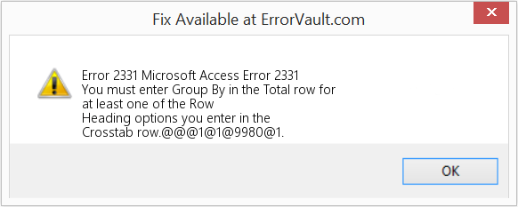 Fix Microsoft Access Error 2331 (Error Code 2331)