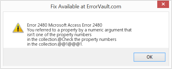 Fix Microsoft Access Error 2480 (Error Code 2480)