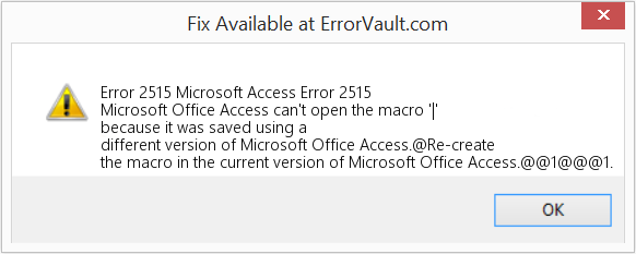Fix Microsoft Access Error 2515 (Error Code 2515)