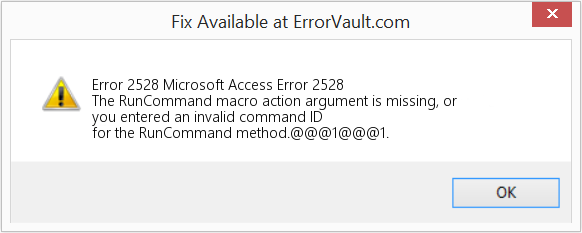 Fix Microsoft Access Error 2528 (Error Code 2528)