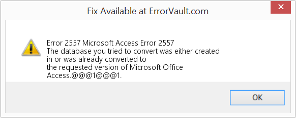 Fix Microsoft Access Error 2557 (Error Code 2557)