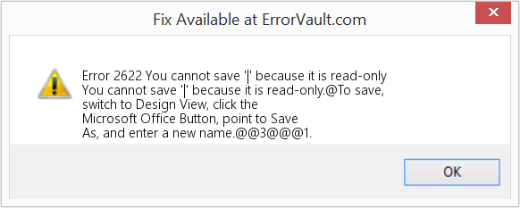 Fix You cannot save '|' because it is read-only (Error Code 2622)