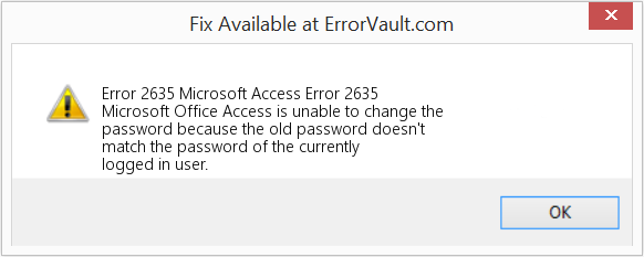 Fix Microsoft Access Error 2635 (Error Code 2635)