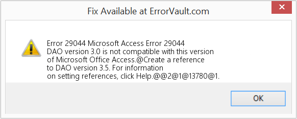 Download Error <?php echo $number; ?> (Microsoft Access Error 29044) Repair Tool Fix Microsoft Access Error 29044 (Error Code 29044)