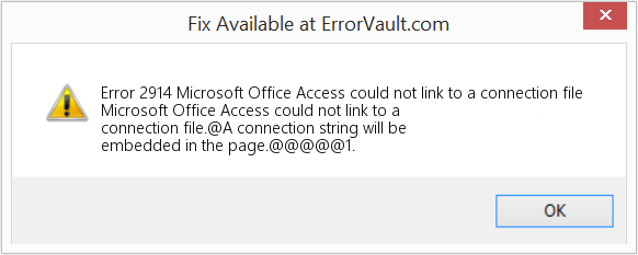 Fix Microsoft Office Access could not link to a connection file (Error Code 2914)