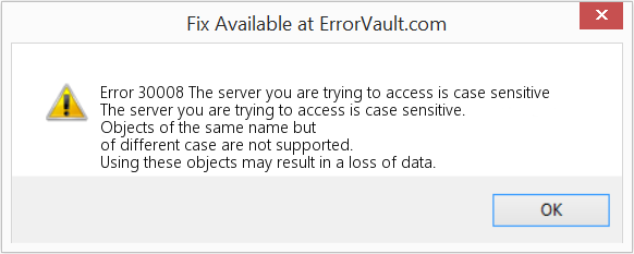 Fix The server you are trying to access is case sensitive (Error Code 30008)