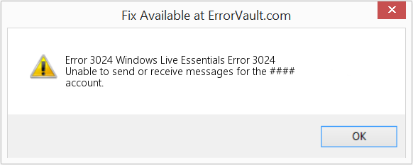 Download Error <?php echo $number; ?> (Windows Live Essentials Error 3024) Repair Tool Fix Windows Live Essentials Error 3024 (Error Code 3024)