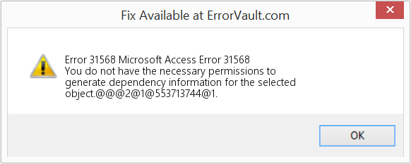 Fix Microsoft Access Error 31568 (Error Code 31568)