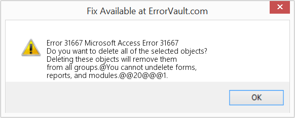 Fix Microsoft Access Error 31667 (Error Code 31667)