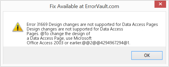 Download Error <?php echo $number; ?> (Design changes are not supported for Data Access Pages) Repair Tool Fix Design changes are not supported for Data Access Pages (Error Code 31669)