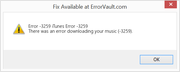 Download Error <?php echo $number; ?> (iTunes Error -3259) Repair Tool Fix iTunes Error -3259 (Error Code -3259)