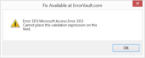 Fix Microsoft Access Error 3313 (Error Code 3313)