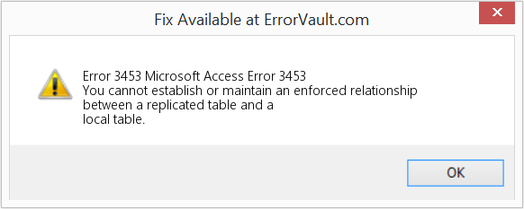 Fix Microsoft Access Error 3453 (Error Code 3453)