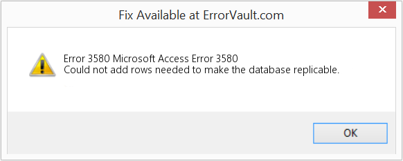 Download Error <?php echo $number; ?> (Microsoft Access Error 3580) Repair Tool Fix Microsoft Access Error 3580 (Error Code 3580)