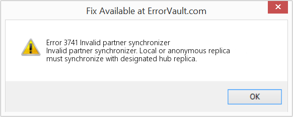 Fix Invalid partner synchronizer (Error Code 3741)