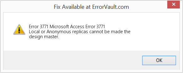 Fix Microsoft Access Error 3771 (Error Code 3771)