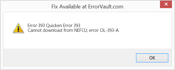 Fix Quicken Error 393 (Error Code 393)