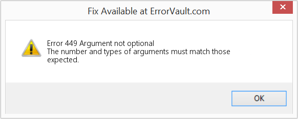 Fix Argument not optional (Error Code 449)