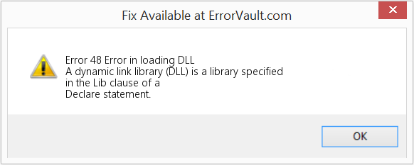 Fix Error in loading DLL (Error Code 48)