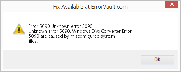 Fix Unknown error 5090 (Error Code 5090)