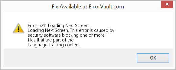 Fix Loading Next Screen (Error Code 5211)