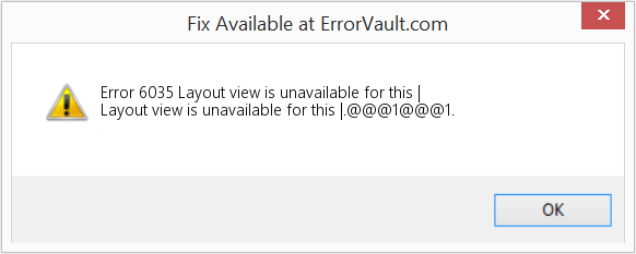 Download Error <?php echo $number; ?> (Layout view is unavailable for this |) Repair Tool Fix Layout view is unavailable for this | (Error Code 6035)