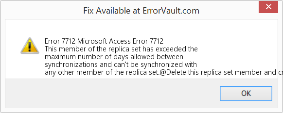 Fix Microsoft Access Error 7712 (Error Code 7712)