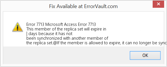 Fix Microsoft Access Error 7713 (Error Code 7713)