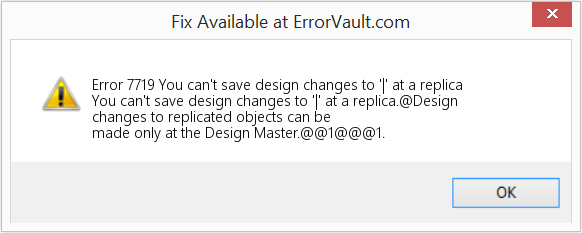 Download Error <?php echo $number; ?> (You can't save design changes to '|' at a replica) Repair Tool Fix You can't save design changes to '|' at a replica (Error Code 7719)