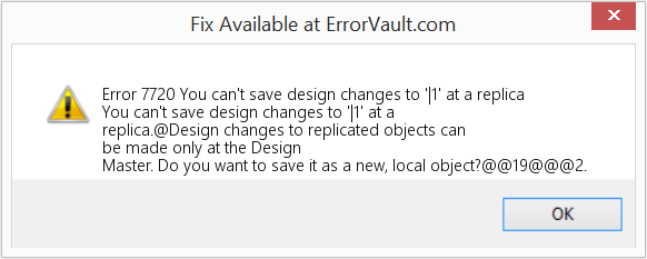 Fix You can't save design changes to '|1' at a replica (Error Code 7720)