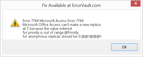 Download Error <?php echo $number; ?> (Microsoft Access Error 7744) Repair Tool Fix Microsoft Access Error 7744 (Error Code 7744)
