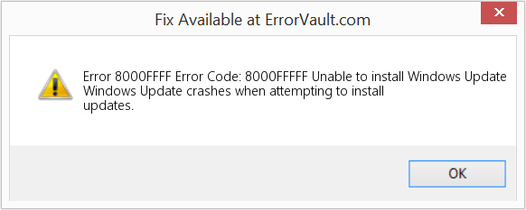 Fix Error Code: 8000FFFFF Unable to install Windows Update (Error Code 8000FFFF)