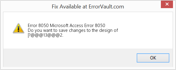 Fix Microsoft Access Error 8050 (Error Code 8050)