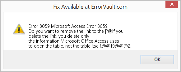 Download Error <?php echo $number; ?> (Microsoft Access Error 8059) Repair Tool Fix Microsoft Access Error 8059 (Error Code 8059)