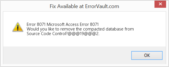 Fix Microsoft Access Error 8071 (Error Code 8071)