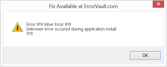 Fix Viber Error 919 (Error Code 919)