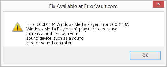 Fix Windows Media Player Error C00D11BA (Error Code C00D11BA)