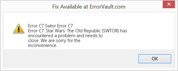Fix Swtor Error C7 (Error Code C7)