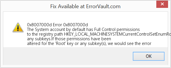 Fix Error 0x8007000d (Error 0x8007000d)