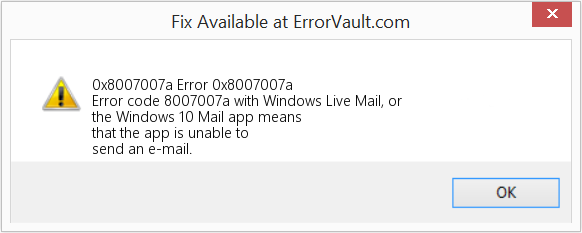 Fix Error 0x8007007a (Error 0x8007007a)
