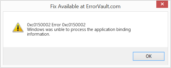 Fix Error 0xc0150002 (Error 0xc0150002)