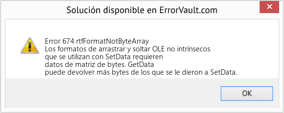 Fix rtfFormatNotByteArray (Error Error 674)